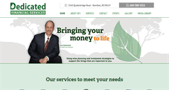 Desktop Screenshot of dedicatedfinancialservices.com