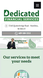 Mobile Screenshot of dedicatedfinancialservices.com